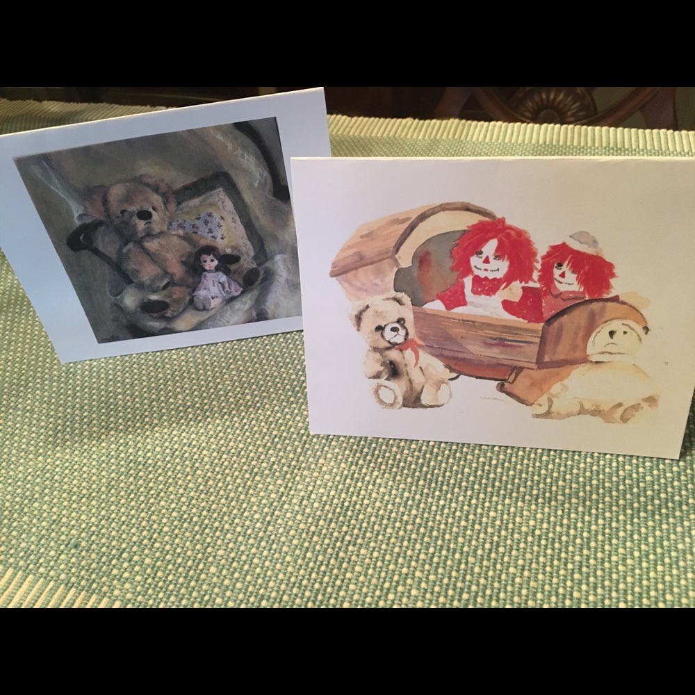 8 note card set made from original drawings